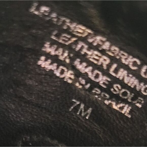 Tory Burch Black and Tan Patti Wedge Sandals Size 7 - Picture 12 of 15